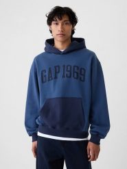 GAP Bluza w kolorze niebieskim rozmiar: L. Niebieskie bluzy z kapturem męskie GAP, l. Za 167.95 zł.
