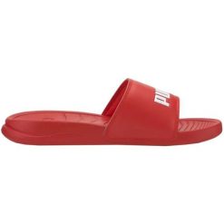Klapki Puma Divecat v2 Lite 374823 04 czerwone. Czerwone klapki damskie bez wzorów, bez obcasa. W wyprzedaży za 144.87 zł.