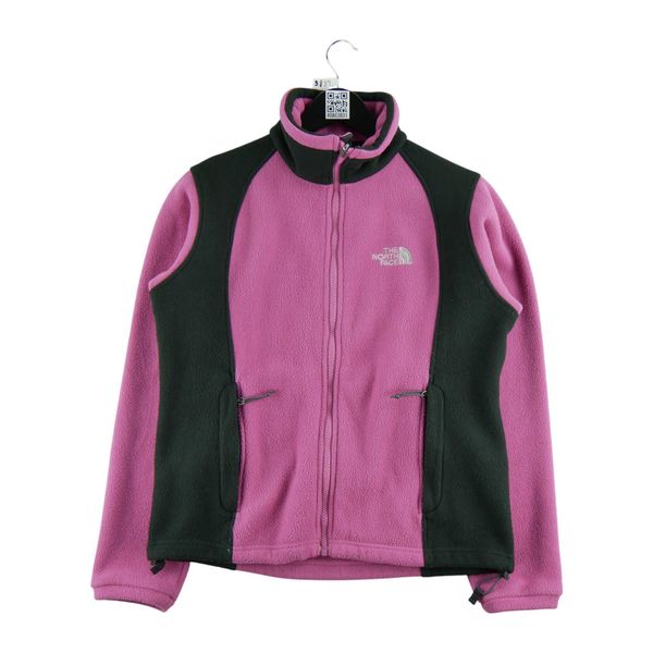 Second life - Kurtka polarowa TNF Pink dla kobiet - Jak nowy. Czerwone kurtki damskie The North Face, bez wzorów, z polaru, bez kaptura. Za 152.24 zł.