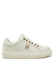 Tommy Hilfiger Sneakersy Low Cut Sneaker T3A9-33744-1355 M Biały. Białe buty sportowe dziewczęce Tommy Hilfiger, bez wzorów, ze skóry, bez zapięcia. Za 209.99 zł.