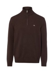 Gant sweter bez rękawów z dzianiny Mężczyźni Bawełna brązowy, L. Brązowe swetry męskie Gant, l, bez wzorów, z bawełny, bez kołnierzyka. Za 699.95 zł.