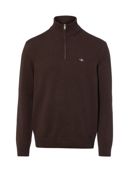 Gant sweter bez rękawów z dzianiny Mężczyźni Bawełna brązowy, L. Brązowe swetry męskie Gant, l, bez wzorów, z bawełny, bez kołnierzyka. Za 699.95 zł.