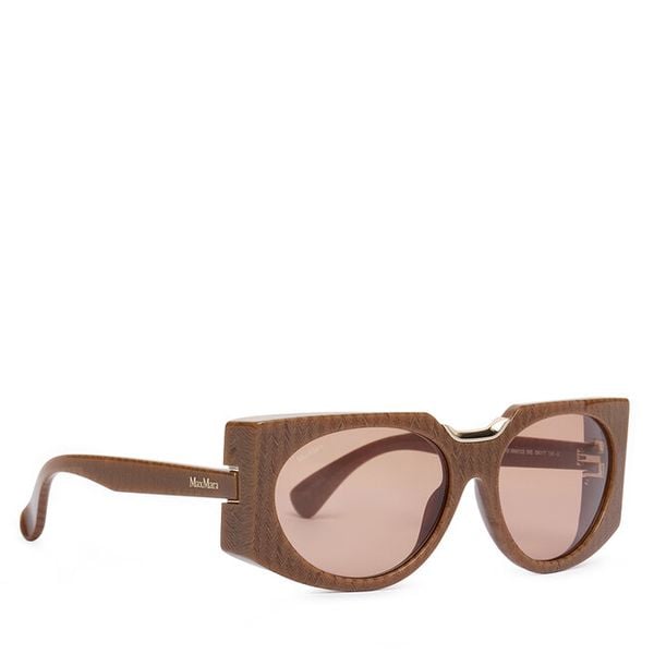 Okulary przeciwsłoneczne Max Mara. Brązowe okulary przeciwsłoneczne damskie Max Mara. Za 859.99 zł.