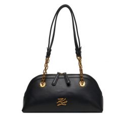 Torebka KARL LAGERFELD. Czarne torebki klasyczne damskie Karl Lagerfeld, bez wzorów, bez dodatków. Za 1,499.00 zł.