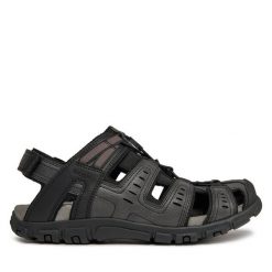 Sandały Geox. Czarne sandały męskie Geox, bez zapięcia. Za 239.99 zł.