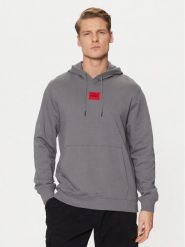 HUGO Bluza Daratschi214 50458700 Szary Regular Fit. Szare bluzy bez kaptura męskie Hugo, m, z bawełny. Za 249.99 zł.