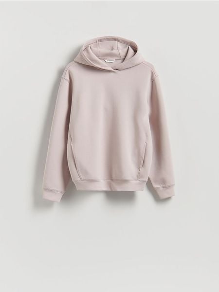 Bluza regular z kapturem - lawendowy. Fioletowe bluzy z kapturem męskie Reserved, l, z dzianiny. Za 149.99 zł.