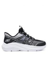 Skechers Sneakersy Microspec Velocity - Grid-Shift 404220L/BKSL Czarny. Czarne buty sportowe chłopięce Skechers, bez wzorów, z materiału, bez zapięcia. Za 199.99 zł.