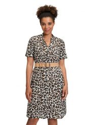 Vera Mont Sukienka w kolorze kremowo-jasnobrązowym rozmiar: 40. Brązowe sukienki damskie Vera Mont, na co dzień, bez wzorów, z bawełny, bez kołnierzyka, bez ramiączek, mini, proste. Za 217.99 zł.