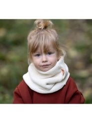 LiVi Szal-koło "Ella creme" w kolorze kremowym - 50 x 24 cm rozmiar: onesize. Brązowe szaliki dziecięce LiVi, z bawełny, bez ramiączek. Za 95.92 zł.