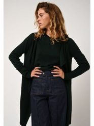 AUTHENTIC CASHMERE Kaszmirowy kardigan "Chésery" w kolorze ciemnozielonym rozmiar: XL. Zielone kardigany damskie AUTHENTIC CASHMERE, xl, bez wzorów, z kaszmiru. Za 528.45 zł.