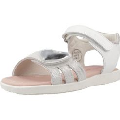 Sandały GARVALIN 252424G Biały. Białe sandały damskie Garvalin, bez wzorów, ze skóry, bez obcasa. Za 153.99 zł.