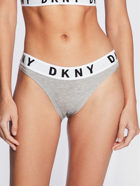 DKNY Figi klasyczne DK4513 Szary. Szare figi damskie DKNY, l, bez wzorów, z bawełny. Za 59.99 zł.