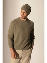 Perfect Cashmere Kaszmirowy sweter "Blake" w kolorze szarobrązowym rozmiar: M. Brązowe swetry męskie Perfect Cashmere, m, bez wzorów, z kaszmiru, bez kołnierzyka. Za 413.99 zł.