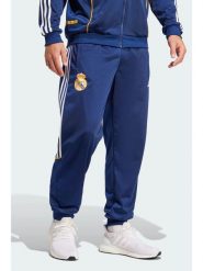 Adidas Spodnie dresowe "Real Madrid 99/00" w kolorze granatowym rozmiar: XL. Niebieskie spodnie dresowe męskie Adidas, bez wzorów, z dresówki. Za 202.50 zł.