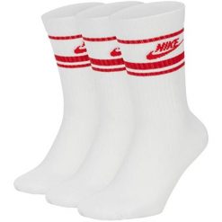 SKARPETY Nike Sportswear Everyday Essential Crew Socks 3, Dla obu płci. Białe skarpetki damskie Nike, bez wzorów, z poliesteru. Za 190.00 zł.