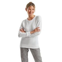 Lekka Bluza Raglanowa Dla Kobiet. Białe bluzy bez kaptura damskie Fruit of the Loom, xl. Za 68.99 zł.