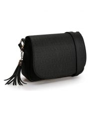 Lucky Bees Torebka w kolorze czarnym - 22 x 18 x 6 cm rozmiar: onesize. Czarne torebki klasyczne damskie Lucky Bees, z aplikacjami, z materiału, bez dodatków. Za 65.99 zł.