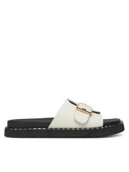 MEXX Klapki MX/019C-HY Biały. Białe klapki damskie Mexx, bez wzorów, ze skóry, bez obcasa. Za 109.99 zł.