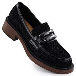 Skórzane półbuty damskie lordsy D&A S.Barski Premium Collection MR52-176. Mokasyny damskie S.BARSKI, bez wzorów, ze skóry, eleganckie, bez obcasa. Za 265.99 zł.