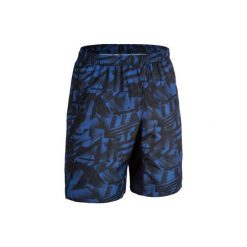 Spodenki fitness kardio FST120 męskie. Niebieskie szorty męskie DOMYOS, m, z materiału, na fitness i siłownię. Za 29.99 zł.