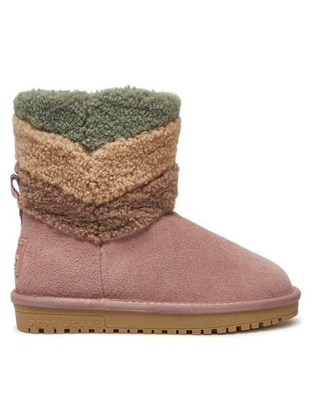 Pepe Jeans Śniegowce PGS50201 Różowy. Czerwone kozaki dziewczęce Pepe Jeans, bez wzorów, z jeansu, bez obcasa. Za 219.99 zł.