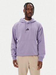Adidas Bluza Essentials Feelcozy KF2365 Fioletowy Regular Fit. Fioletowe bluzy bez kaptura męskie Adidas, m, z bawełny. Za 219.99 zł.