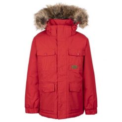 Trespass Upsider- Męska kurtka przeciwdeszczowa Tp50 czerwona. Czerwone kurtki męskie Trespass, m, bez wzorów, z puchu, bez kaptura. Za 370.99 zł.