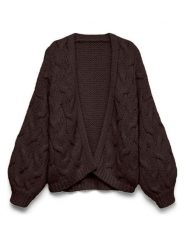 Vero Moda Kardigan w kolorze brązowym rozmiar: XS. Brązowe kardigany damskie Vero Moda, xs, bez wzorów, ze splotem. Za 149.95 zł.