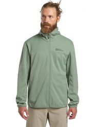 Jack Wolfskin Kurtka softshellowa "Feldberg" w kolorze zielonym rozmiar: M. Zielone kurtki outdoor męskie Jack Wolfskin, m, bez wzorów, bez kaptura. Za 294.28 zł.