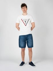 Guess Szorty "Rodeo" | M3GD27D4Z41 | Mężczyzna | Niebieski. Niebieskie szorty męskie Guess, z bawełny, bez kołnierzyka. W wyprzedaży za 249.00 zł.