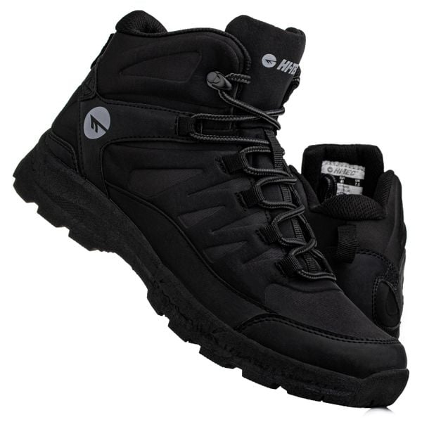 Buty męskie trekkingowe HI-TEC SELVEN MID. Czarne buty trekkingowe męskie Hi-tec, z materiału, przed kolano, bez zapięcia, trekkingowe. Za 243.87 zł.