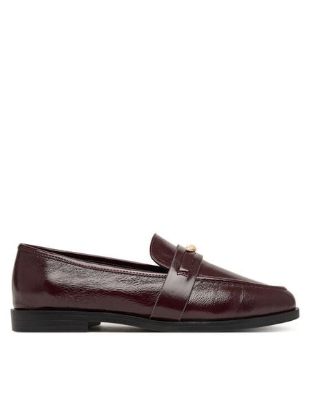 Aldo Lordsy Ellya 14403478 Bordowy. Czerwone mokasyny damskie Aldo, ze skóry. Za 389.99 zł.
