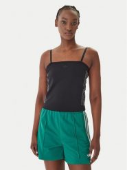 Adidas Top Pearl Tube KC7860 Czarny Slim Fit. Czarne topy damskie Adidas, l, bez wzorów, z syntetyku, bez kołnierzyka. Za 198.99 zł.