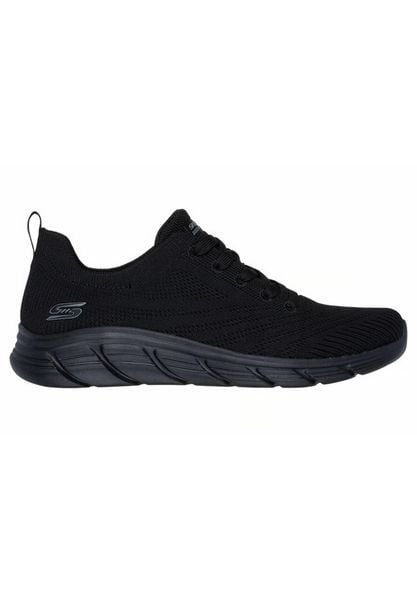 Buty sportowe damskie Skechers Bobs Bflex Lo gracef. Czarne buty sportowe na co dzień damskie Skechers, bez wzorów, z materiału. Za 283.80 zł.