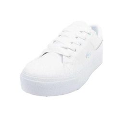 Kobiety/Panie Ziane Skórzane Buty Sportowe Na Platformie. Białe buty sportowe na co dzień damskie Lacoste, bez wzorów. Za 615.99 zł.