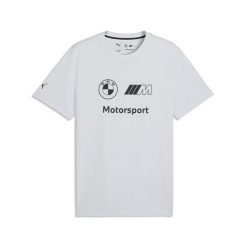 Męska koszulka BMW M MOTORSPORT Essentials PUMA. Szare t-shirty sportowe męskie Puma, l, bez ramiączek, do biegania. Za 179.00 zł.