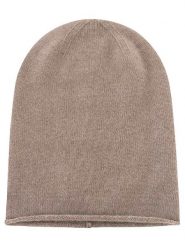Zwillingsherz Kaszmirowa czapka beanie w kolorze szarobrązowym rozmiar: onesize. Brązowe czapki zimowe damskie Zwillingsherz, z kaszmiru. Za 159.95 zł.