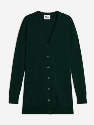 Just Cashmere Kaszmirowy kardigan w kolorze ciemnozielonym rozmiar: M. Zielone kardigany damskie Just Cashmere, m, bez wzorów, z kaszmiru. Za 413.99 zł.