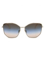 Victoria Beckham Damskie okulary przeciwsłoneczne w kolorze złoto-brązowo-niebieskim rozmiar: 59. Brązowe okulary przeciwsłoneczne damskie VICTORIA BECKHAM. Za 294.28 zł.
