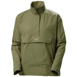 Damska kurtka wodoodporna Helly Hansen Escape. Zielone kurtki przeciwdeszczowe damskie Helly Hansen, bez kaptura. Za 383.00 zł.