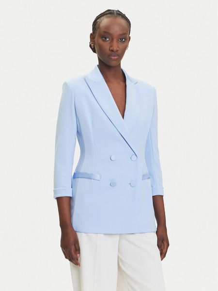 Imperial Marynarka JU25JAW Błękitny Slim Fit. Niebieskie marynarki i żakiety damskie Imperial, s, bez wzorów, z syntetyku. Za 329.99 zł.