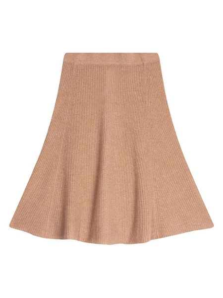 Perfect Cashmere Kaszmirowa spódnica "Shaw" w kolorze beżowym rozmiar: L. Brązowe spódniczki damskie Perfect Cashmere, l, bez wzorów, z kaszmiru, z podwyższonym stanem, midi. Za 300.92 zł.