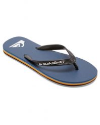 Klapki dla Mężczyzn MOLOKAI CORE Niebieski. Szare klapki i japonki męskie Quiksilver, z gumy. Za 84.99 zł.