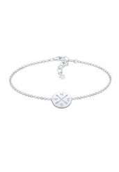 Elli Damski Talizman Kompas Wanderlust ze srebra próby 925 Sterling Silver Bransoletki 1 ct. Szare bransoletki damskie Elli, srebrne. Za 177.64 zł.