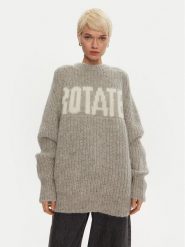 ROTATE Sweter Brandy 1137491789 Szary Loose Fit. Szare swetry klasyczne damskie ROTATE, z wełny, bez kołnierzyka. Za 829.99 zł.