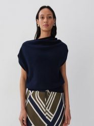 Someday Sweter w kolorze granatowym rozmiar: 38. Niebieskie swetry klasyczne damskie Someday, bez kołnierzyka. Za 178.98 zł.