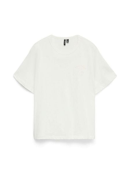 Vero Moda Koszulka w kolorze białym rozmiar: XS. Białe bluzki damskie Vero Moda, xs, bez wzorów, z bawełny, bez kołnierzyka. Za 84.21 zł.
