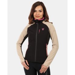 Damska kurtka softshell Kilpi BALEO-W. Brązowe kurtki damskie Kilpi, s, bez wzorów, z nylonu, bez kaptura. Za 422.05 zł.