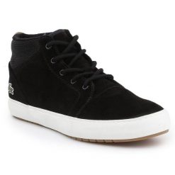 Buty Lacoste Ampthill Chukka W 417 7-34CAW0065024 czarne. Czarne buty sportowe na co dzień damskie bez wzorów, z gumy. Za 679.87 zł.